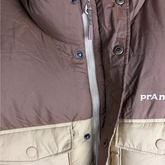 prAna by Columbia Timber Trail Down Puffer Vest Shire Colorblock XXL Brown  NWT - Picture 5 of 9